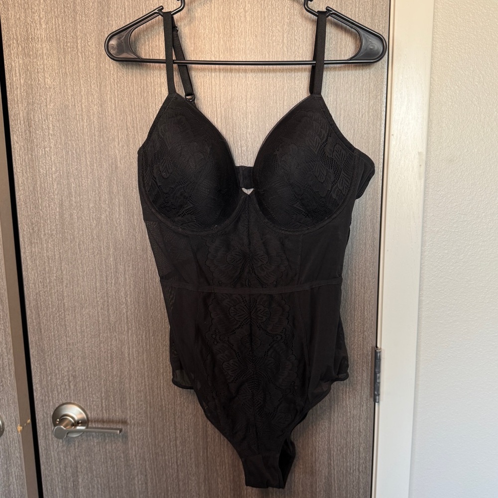 Auden Black Lace Bodysuit